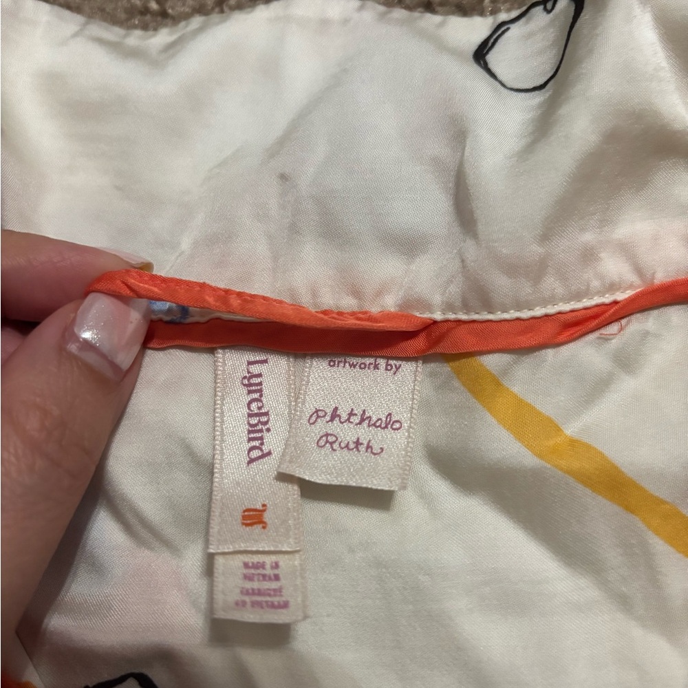 Anthropologie Phthalo Ruth x LyreBird Silky Pullover Top Size Medium - Picture 4 of 6